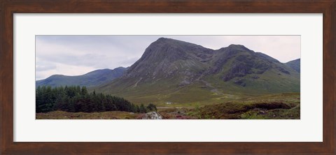 Framed Mountains On A Landscape, Glencoe, Scotland, United Kingdom Print
