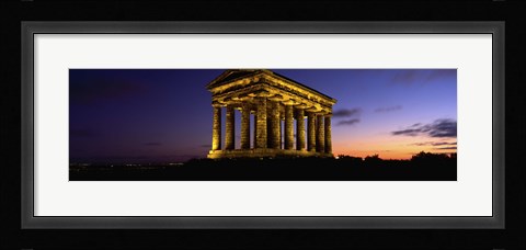 Framed Low Angle View Of A Building, Penshaw Monument, Durham, England, United Kingdom Print