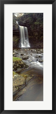 Framed Water Falling From Rocks, River Twiss, Thornton Force, Ingeleton, North Yorkshire, England, United Kingdom Print