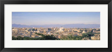 Framed High angle view of a city, Rome, Italy Print
