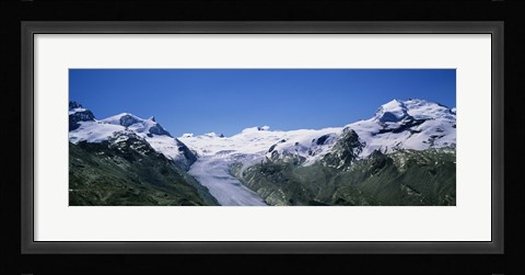 Framed Snow Covered Mountain Range Matterhorn, Switzerland Print