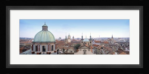 Framed Church in a city, Prague, Czech Republic Print