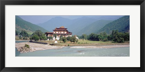 Framed Punakha Dzong, Punakha, Bhutan Print