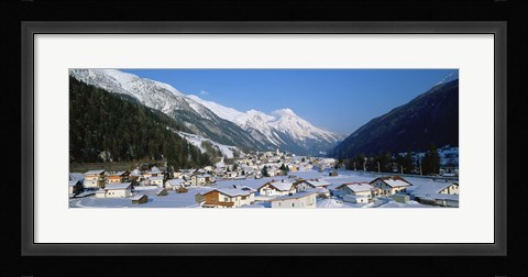 Framed High angle view of a town, Pettneu, Austria Print