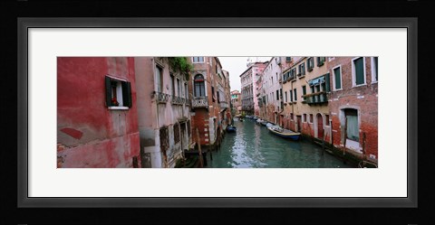 Framed Buildings on both sides of a canal, Grand Canal, Venice, Italy Print