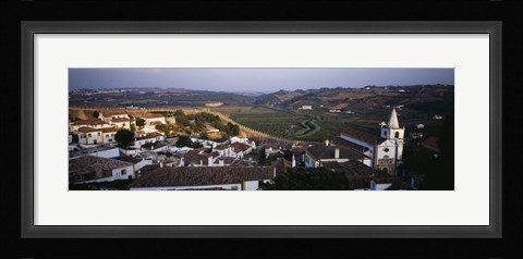 Framed High angle view of a city, Portugal Print