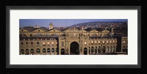Framed Facade of a train station, Zurich, Switzerland Print