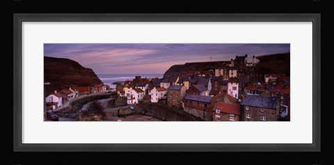 Framed Staithes, North Yorkshire, England, United Kingdom Print