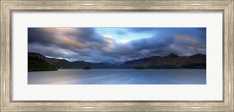 Framed Storm Clouds Over A Lake, Derwent Water, Cumbria, England, United Kingdom Print