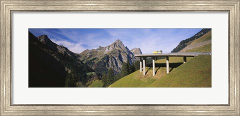Framed Mountain Pass Bridge, Austria Print