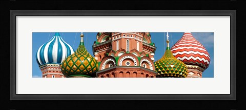 Framed Mid section view of a cathedral, St. Basil's Cathedral, Red Square, Moscow, Russia Print