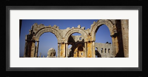 Framed Old ruins of a church, St. Simeon Church, Aleppo, Syria Print