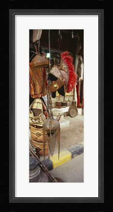 Framed Souvenirs displayed in a market, Palmyra, Syria Print