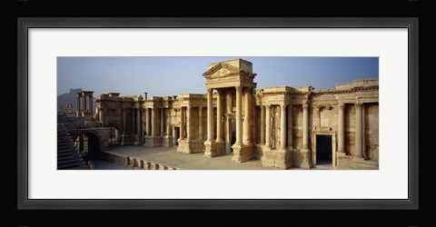 Framed Facade of a building, Palmyra, Syria Print