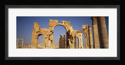 Framed Old Stone Ruins in Palmyra, Syria Print