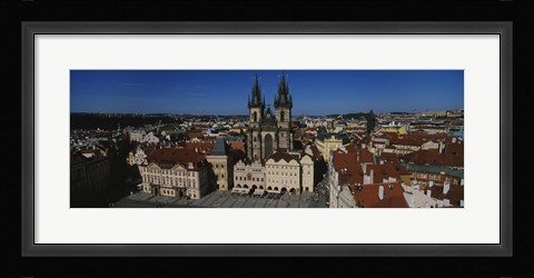 Framed High angle view of a cityscape, Prague Old Town Square, Old Town, Prague, Czech Republic Print