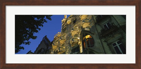 Framed Low angle view of a building, Casa Batllo, Barcelona, Catalonia, Spain Print