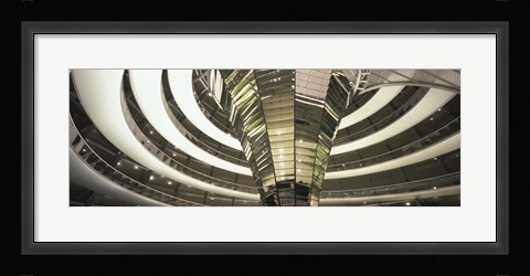 Framed Interiors of a government building, The Reichstag, Berlin, Germany Print