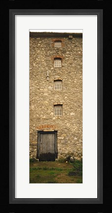 Framed Door of a mill, Kells Priory, County Kilkenny, Republic Of Ireland Print