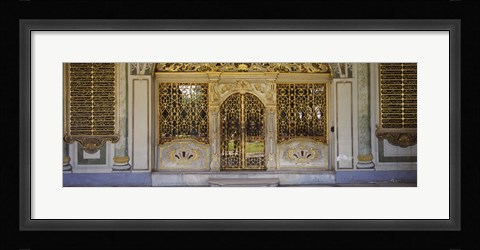 Framed Facade of a conference room, Topkapi Palace, Istanbul, Turkey Print