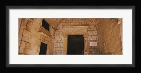 Framed Entrance of a monastery, Dominican Monastery, Dubrovnik, Croatia Print