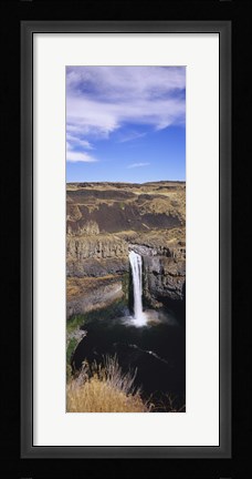Framed High angle view of a waterfall, Palouse Falls, Palouse Falls State Park, Washington State, USA Print