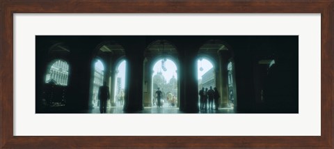 Framed Arcade of a building, St. Mark&#39;s Square, Venice, Italy (Birght Sky) Print