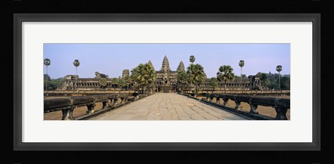 Framed Path leading towards an old temple, Angkor Wat, Siem Reap, Cambodia Print