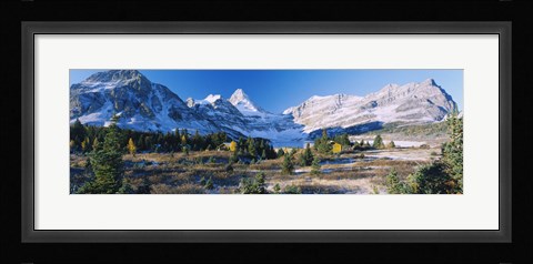 Framed Landscape of Mt Assiniboine Provincial Park Print