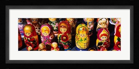 Framed Close-up of Russian nesting dolls, Bulgaria Print