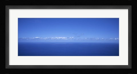 Framed Panoramic view of the seascape, Boaventura, Sao Vicente, Madeira, Portugal Print