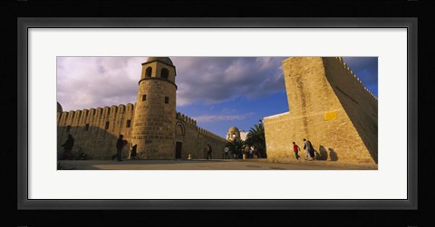 Framed Group of people at a mosque, Great Mosque, Medina, Sousse, Tunisia Print