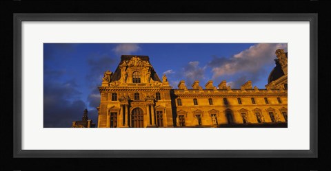 Framed Low angle view of a palace, Palais Du Louvre, Paris, France Print
