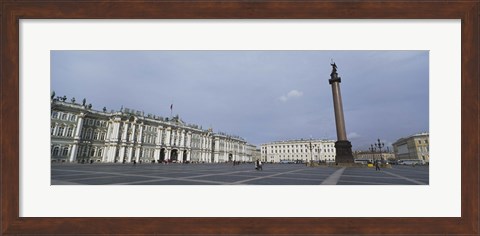 Framed Column in front of a museum, State Hermitage Museum, Winter Palace, Palace Square, St. Petersburg, Russia Print
