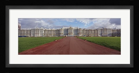 Framed Dirt road leading to a palace, Catherine Palace, Pushkin, St. Petersburg, Russia Print
