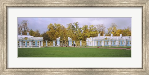 Framed Lawn in front of a palace, Catherine Palace, Pushkin, St. Petersburg, Russia Print