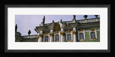 Framed Low angle view of a palace, Winter Palace, State Hermitage Museum, St. Petersburg, Russia Print