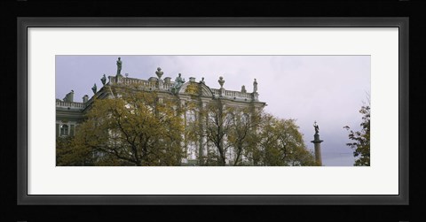 Framed Tree in front of a palace, Winter Palace, State Hermitage Museum, St. Petersburg, Russia Print