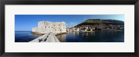Framed Ruins of a building, Fort St. Jean, Adriatic Sea, Dubrovnik, Croatia Print