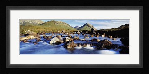 Framed Late afternoon in September, River Sligachan, Glen Sligachan, Isle Of Skye, Scotland Print