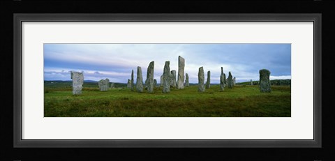 Framed Calanais Standing Stones, Isle of Lewis, Outer Hebrides, Scotland. Print