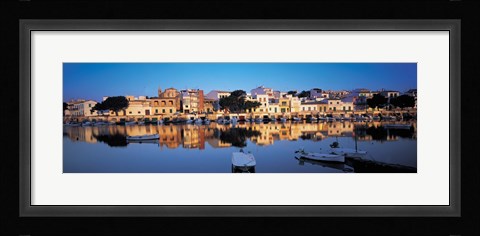 Framed Buildings at the waterfront, Porto, Majorca, Spain Print