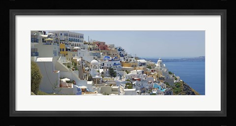 Framed Houses in a city, Santorini, Cyclades Islands, Greece Print