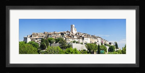Framed Low angle view of a walled city, Saint Paul De Vence, Provence-Alpes-Cote d'Azur, France Print