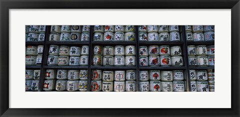 Framed Sake, Tsurugaoka Hachiman Shrine, Kamakura, Kanagawa Prefecture, Kanto Region, Japan Print