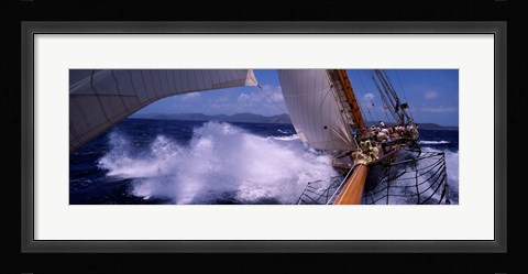 Framed Sailing in Antigua Print