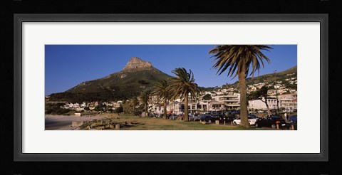 Framed City at the waterfront, Lion's Head, Camps Bay, Cape Town, Western Cape Province, South Africa Print
