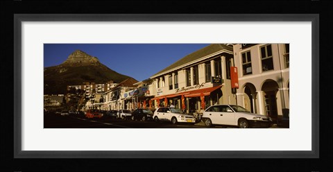 Framed Traffic on the road, Lion's Head, Camps Bay, Cape Town, Western Cape Province, Republic of South Africa Print