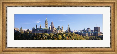Framed Parliament Building, Parliament Hill, Ottawa, Canada Print