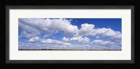 Framed Clouds over a field near Edmonton, Alberta, Canada Print